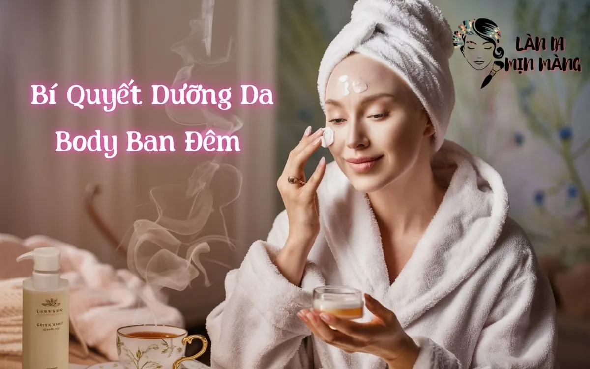 Bí Quyết Dưỡng Da Body Ban Đêm Cho Làn Da Trắng Hồng